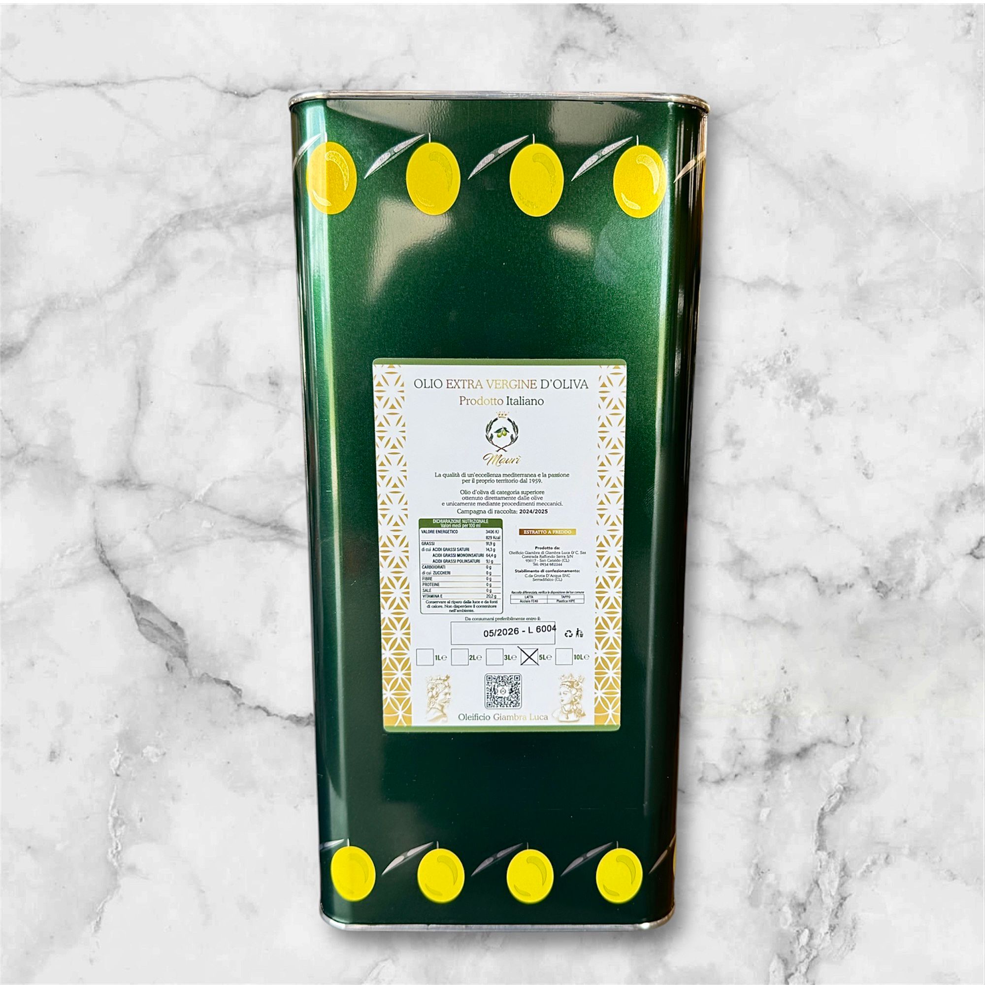 " Maurì " - Olio Extra Vergine D’Oliva – Latta 5 LT | 2025 / 2026